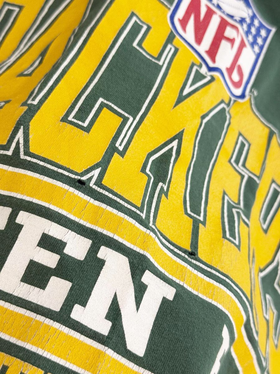 vintage 90s NFL green bay packers authentic pro line tee | made in USA | russell athletic - good market thrift store