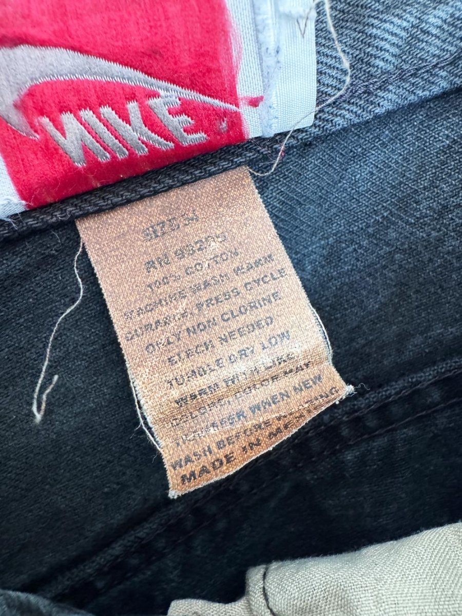vintage 90s nike denim carpenter jorts | made in USA - good market thrift store
