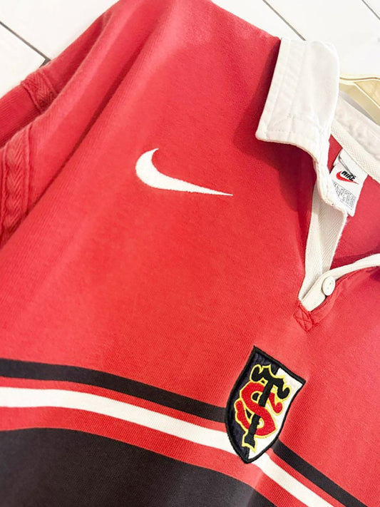 vintage 90s nike stade toulousain rugby shirt - good market thrift store