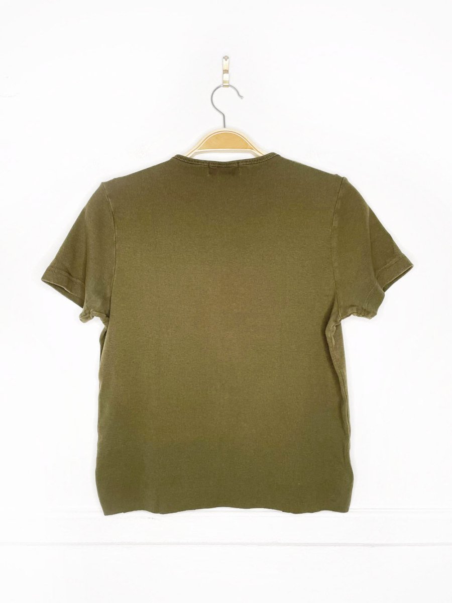 vintage 90s non - fiction baby rib cropped tee | tiger brand - good market thrift store