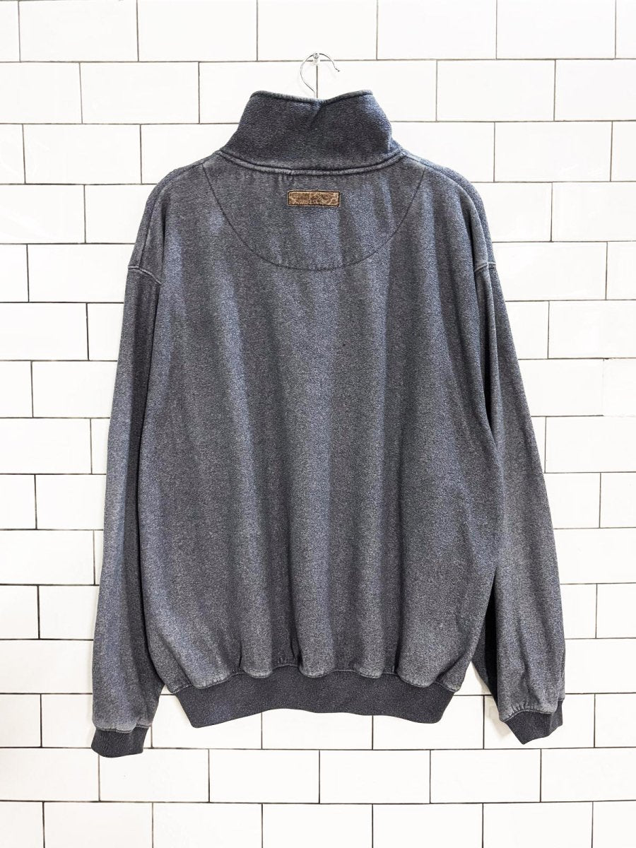 vintage 90s northern elements ski - doo embroidered quarter zip sweatshirt - good market thrift store