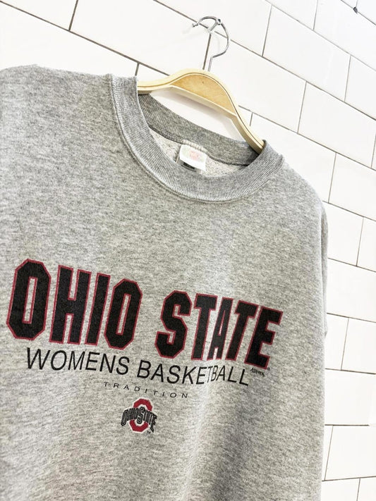 vintage 90s ohio state womens basketball collegiate sweatshirt - good market thrift store