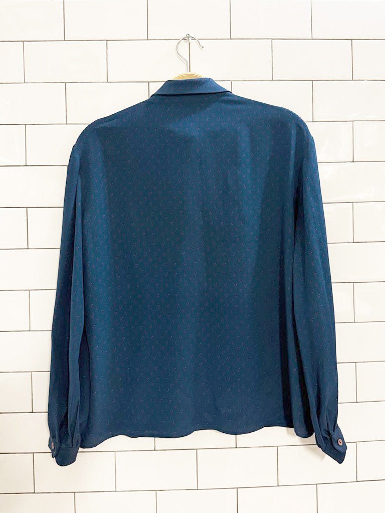 vintage 90s robert ward 100% silk blouse | the portfolio collection - good market thrift store