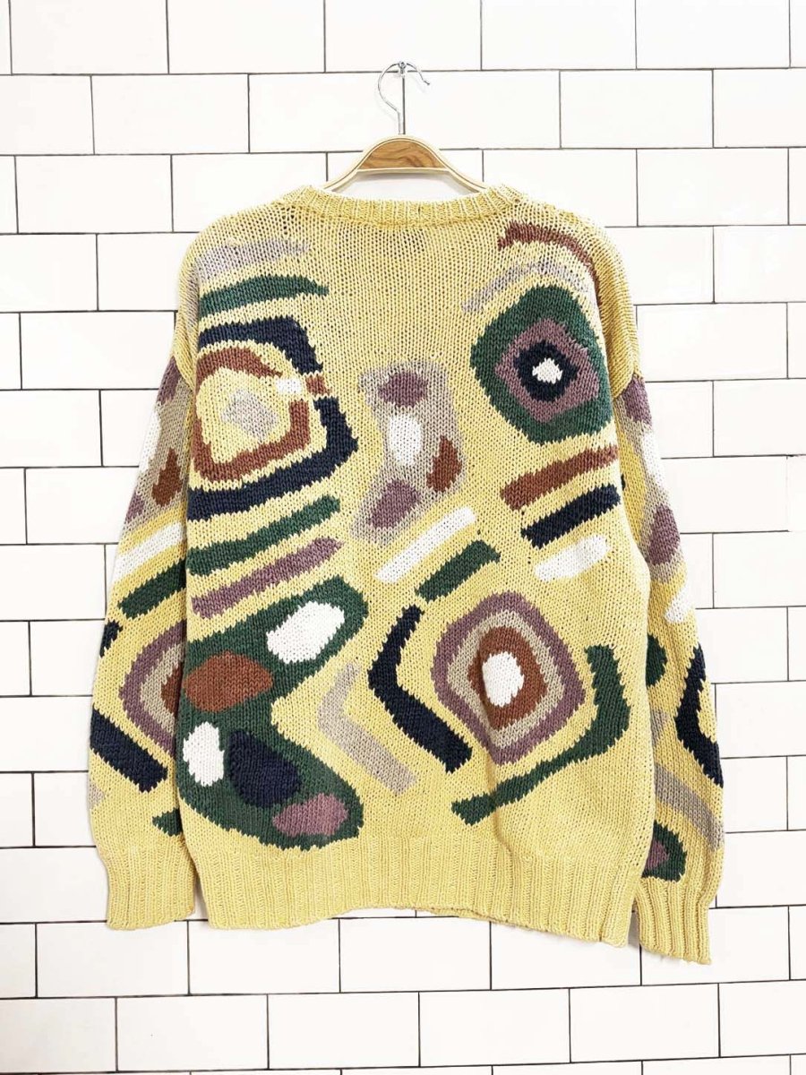 vintage 90s salty dog hand - knit ramie - cotton sweater | gant - good market thrift store