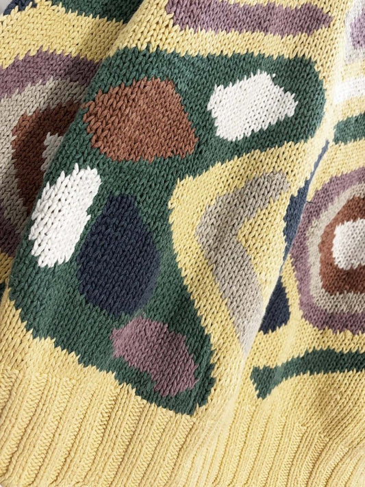 vintage 90s salty dog hand - knit ramie - cotton sweater | gant - good market thrift store