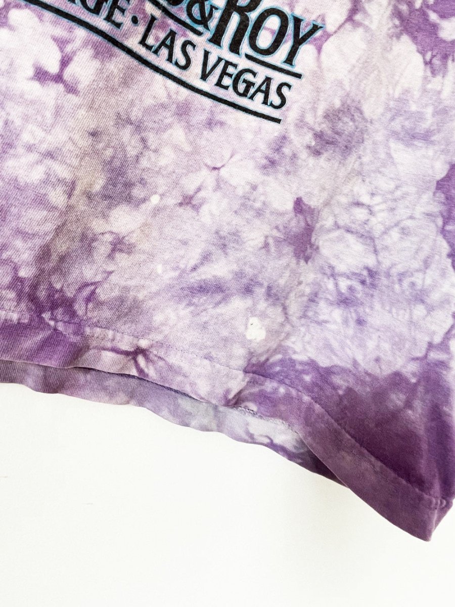 vintage 90s siegfried & roy tie dye tiger print tee | the mirage las vegas - good market thrift store