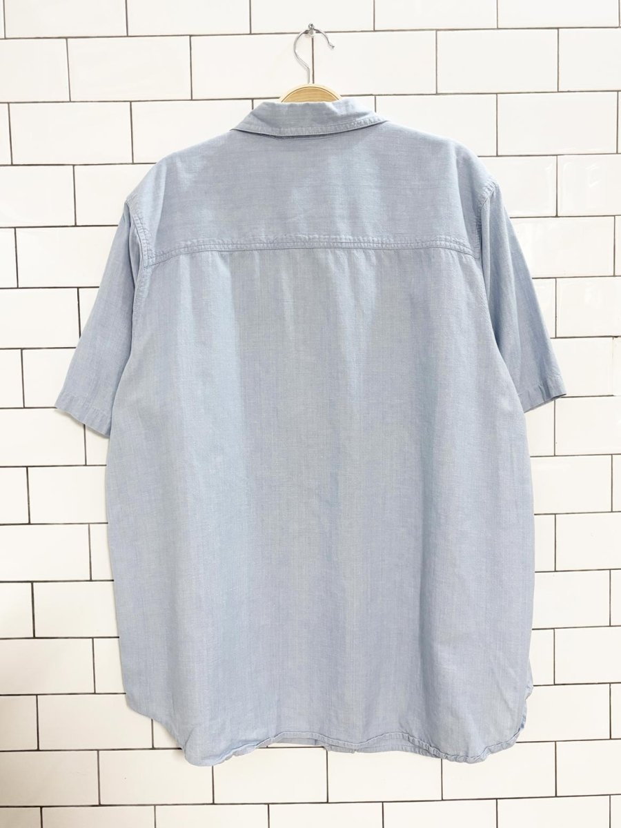 vintage 90s teddy bear gardeners embroidered shirt - good market thrift store