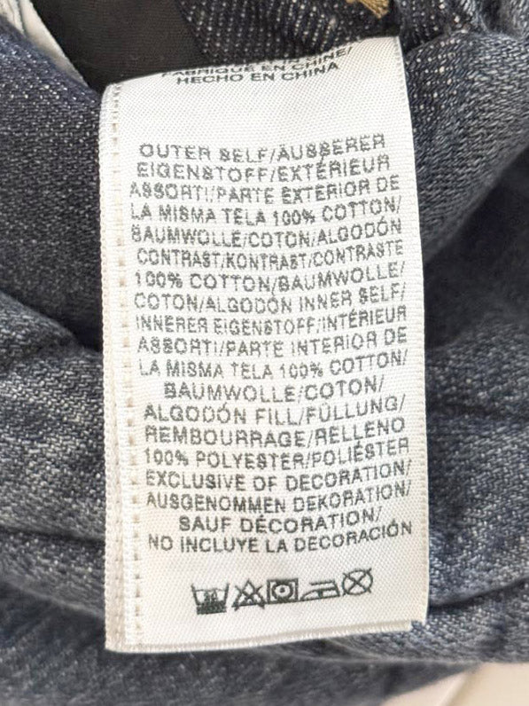 vintage 90s true religion reversible quilted denim vest - good market thrift store