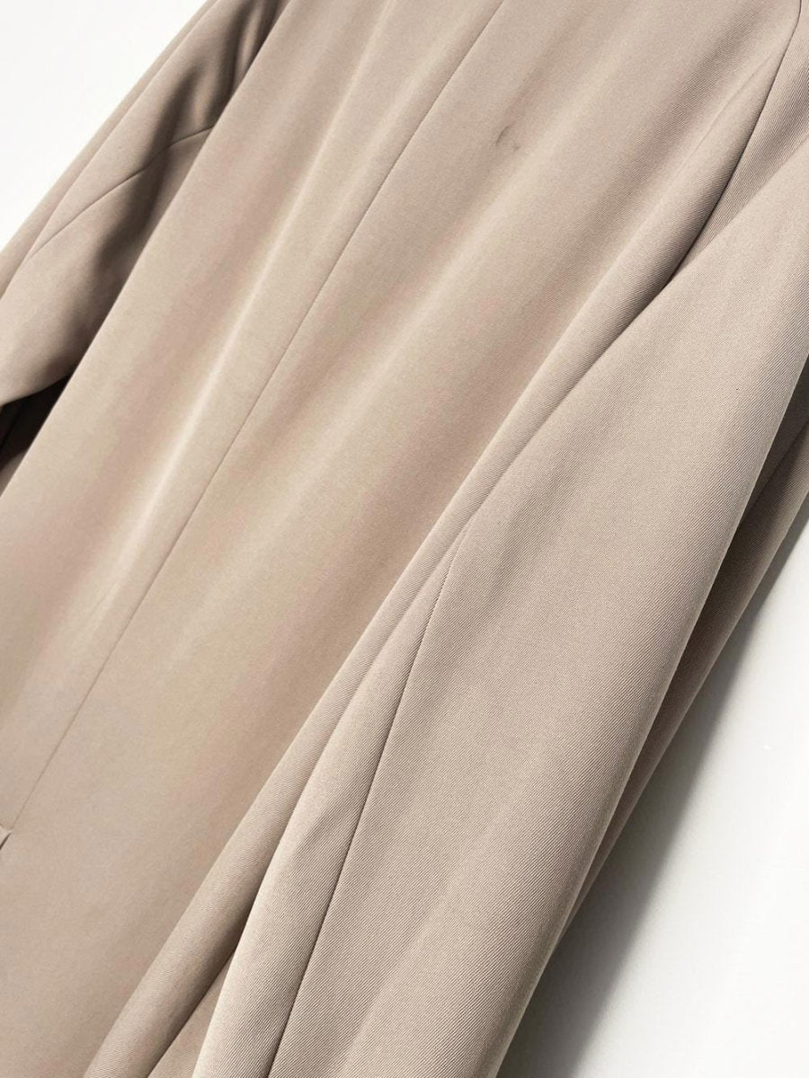 vintage aquascutum 100% wool minimal trench coat - good market thrift store