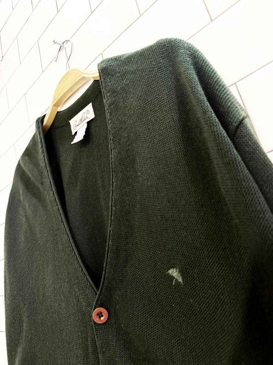 vintage arnold palmer minimal knit dad cardigan - good market thrift store
