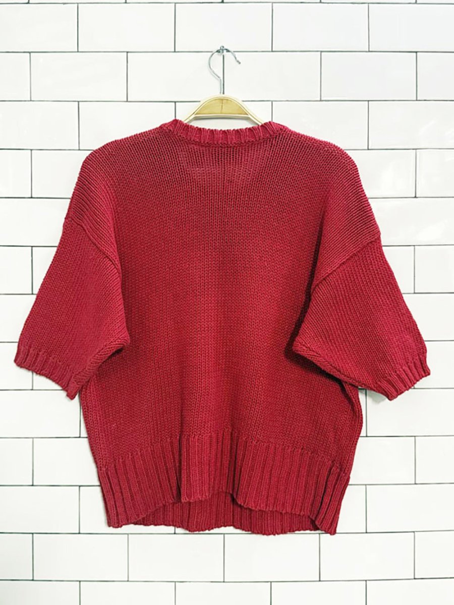 vintage autograph abstract knit top - good market thrift store