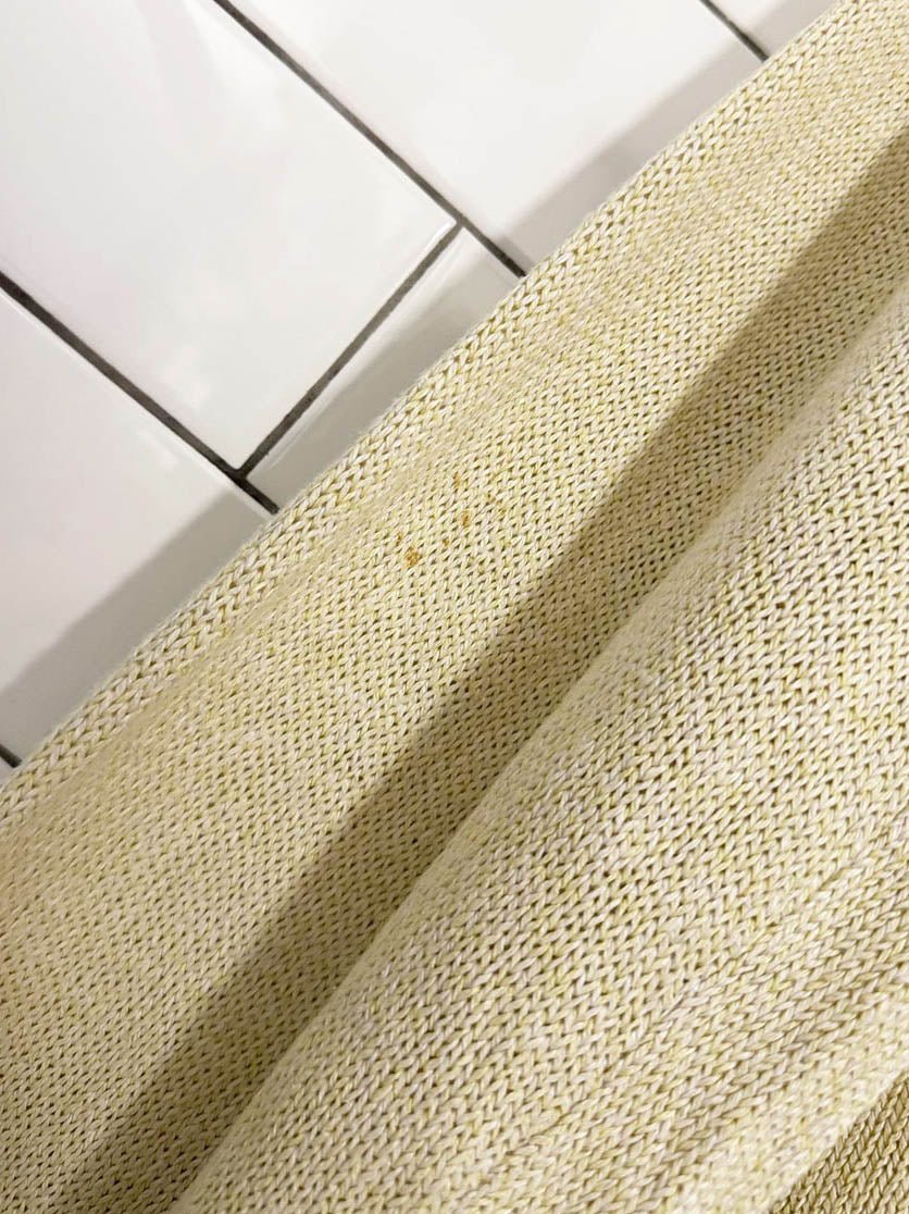 vintage bobby jones linen - silk collared slub knit sweater - good market thrift store