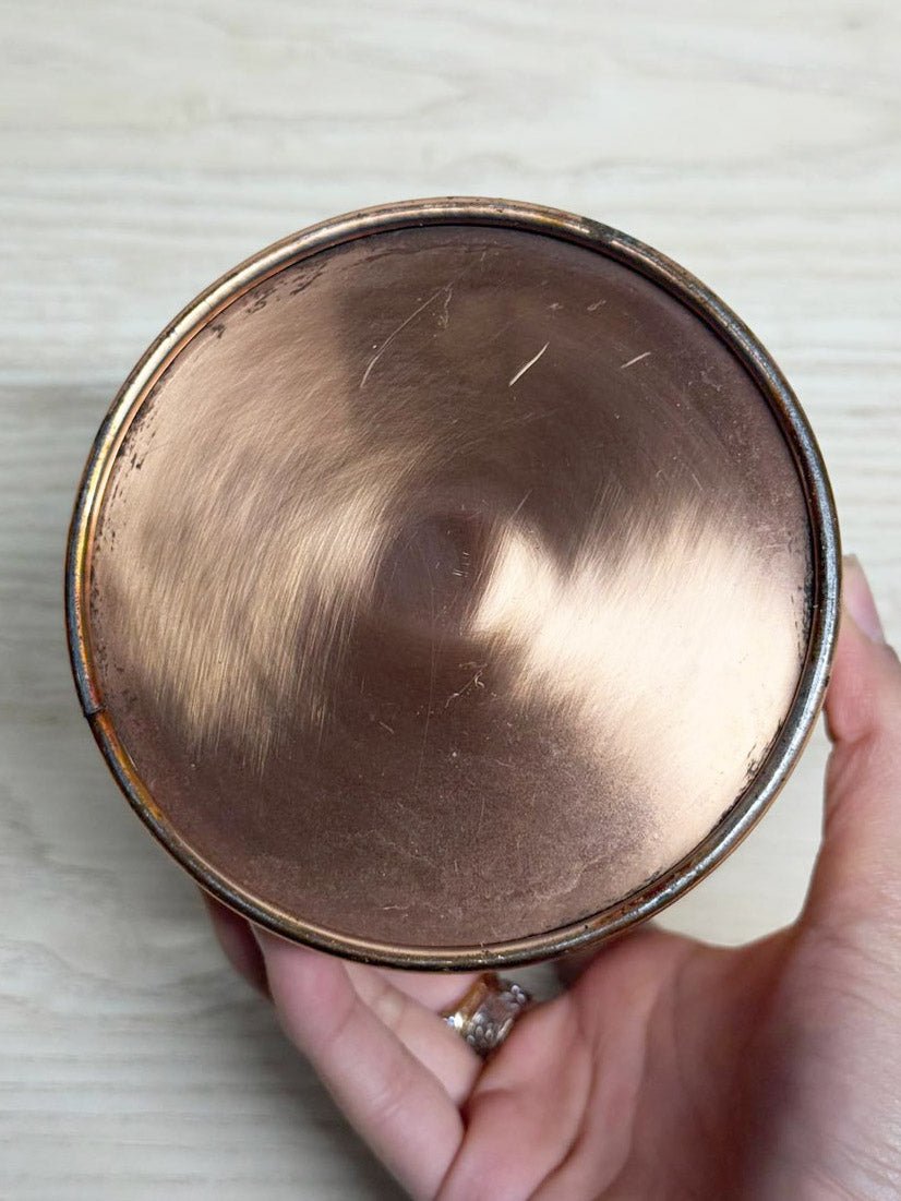 vintage copper kitchen tea canister - good market thrift store