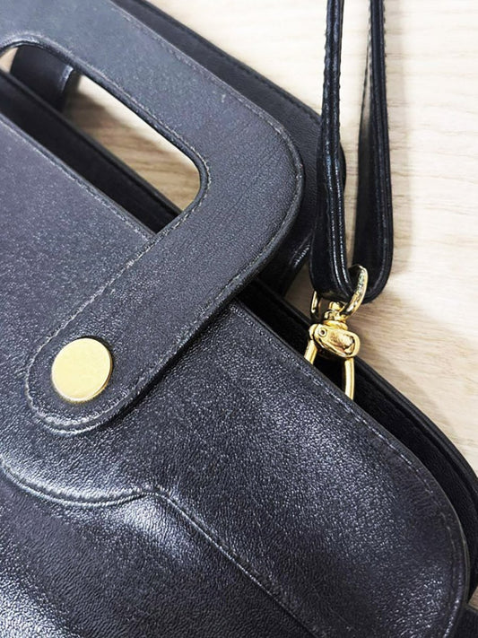 vintage creation cornell leather satchel shoulder bag | detachable strap - good market thrift store