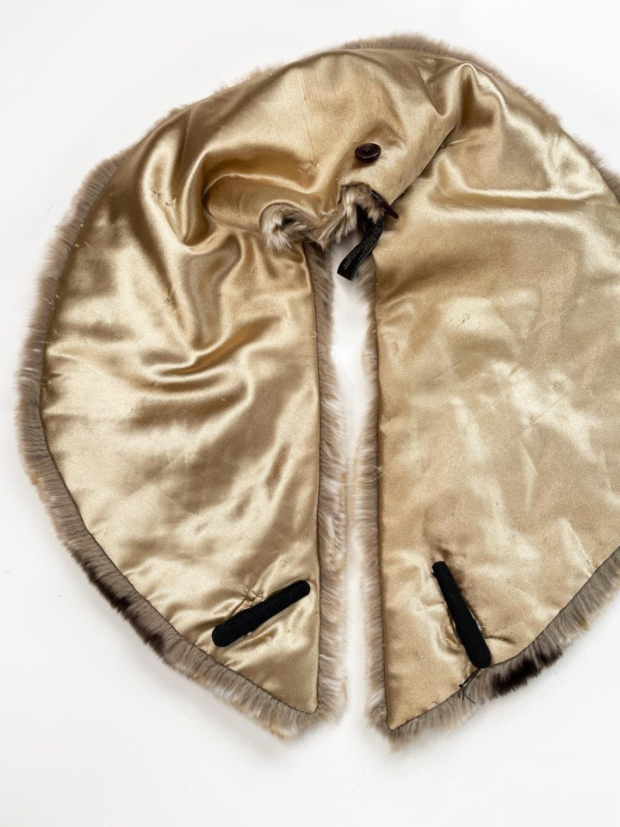 vintage danier shaved mink fur clip on stole collar - good market thrift store