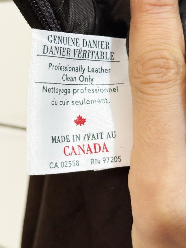 vintage danier suede leather midi skirt | made in Canada - good market thrift store