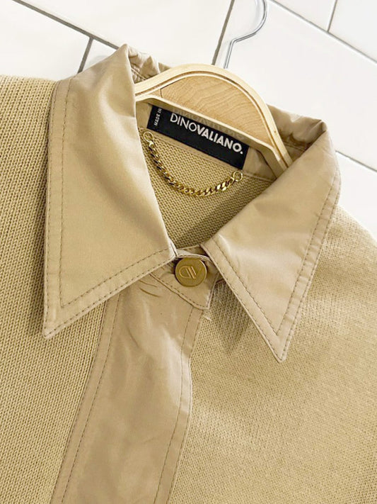 vintage dino valiano knit + nylon light jacket | made in Italy - good market thrift store