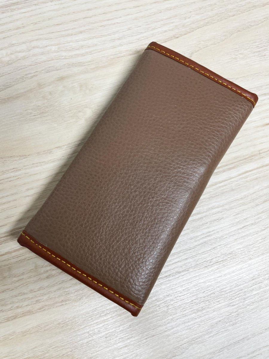 vintage dooney & bourke pebbled leather two - tone wallet - good market thrift store