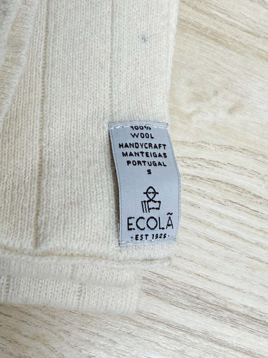 vintage ecola 100% wool ribbed knit scarf | made in Portugal - good market thrift store