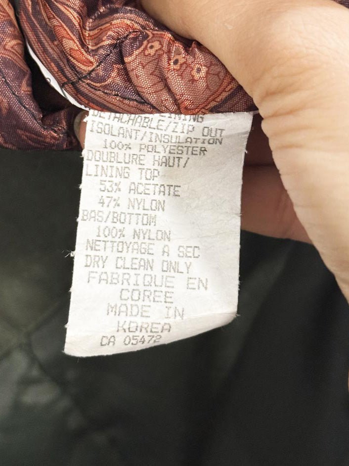 vintage eurosport lined double breasted trench coat | zip out liner - good market thrift store