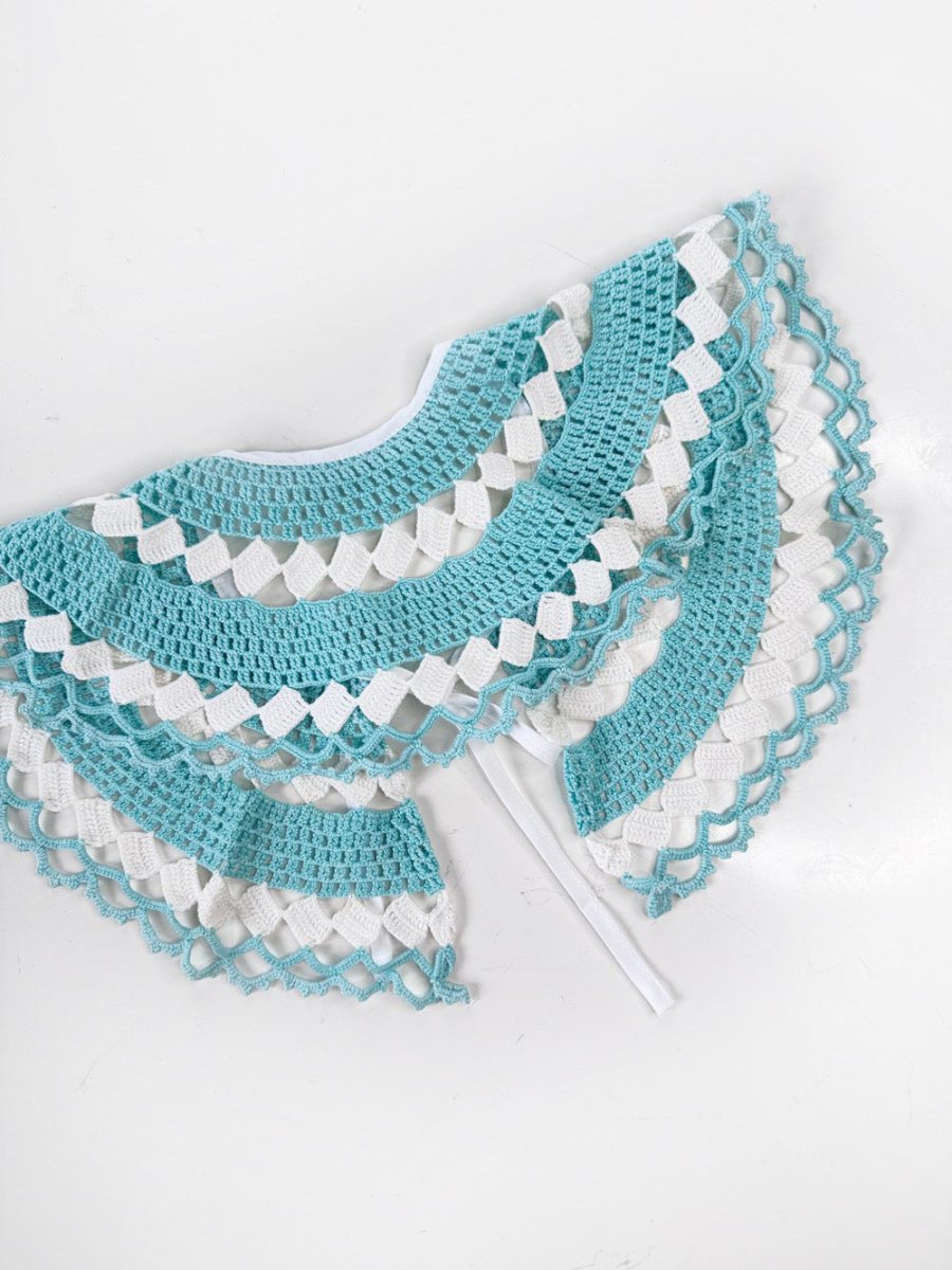 vintage handmade crochet knit collar | rework - good market thrift store