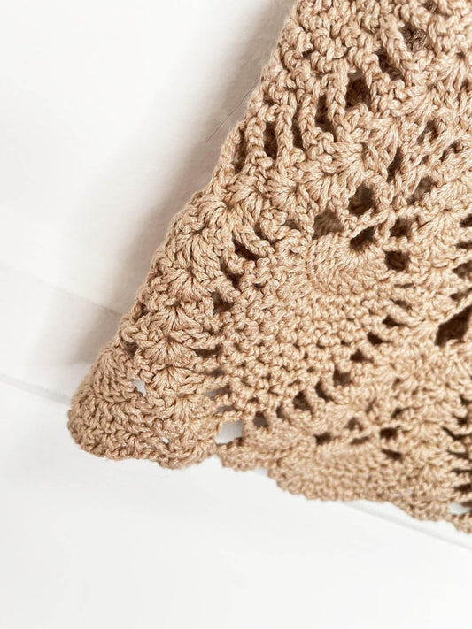 vintage handmade crochet knit vest top - good market thrift store