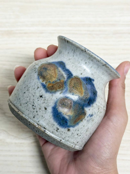 vintage handmade mini pottery jug - good market thrift store