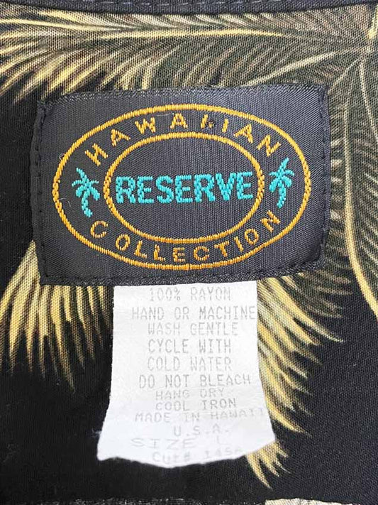 vintage hawaiian reserve collection full button resort shirt | made in usa - good market thrift store
