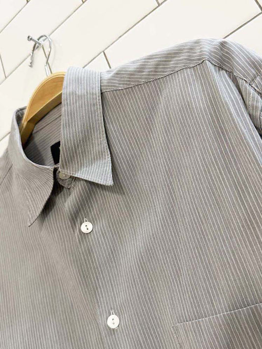 vintage hugo boss pinstripe dress shirt - good market thrift store