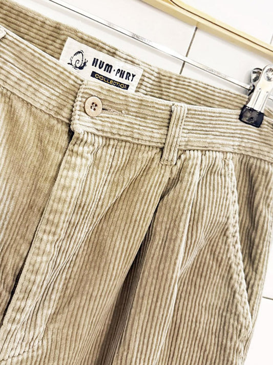 vintage humphry collection chunky cord pleated trousers - good market thrift store