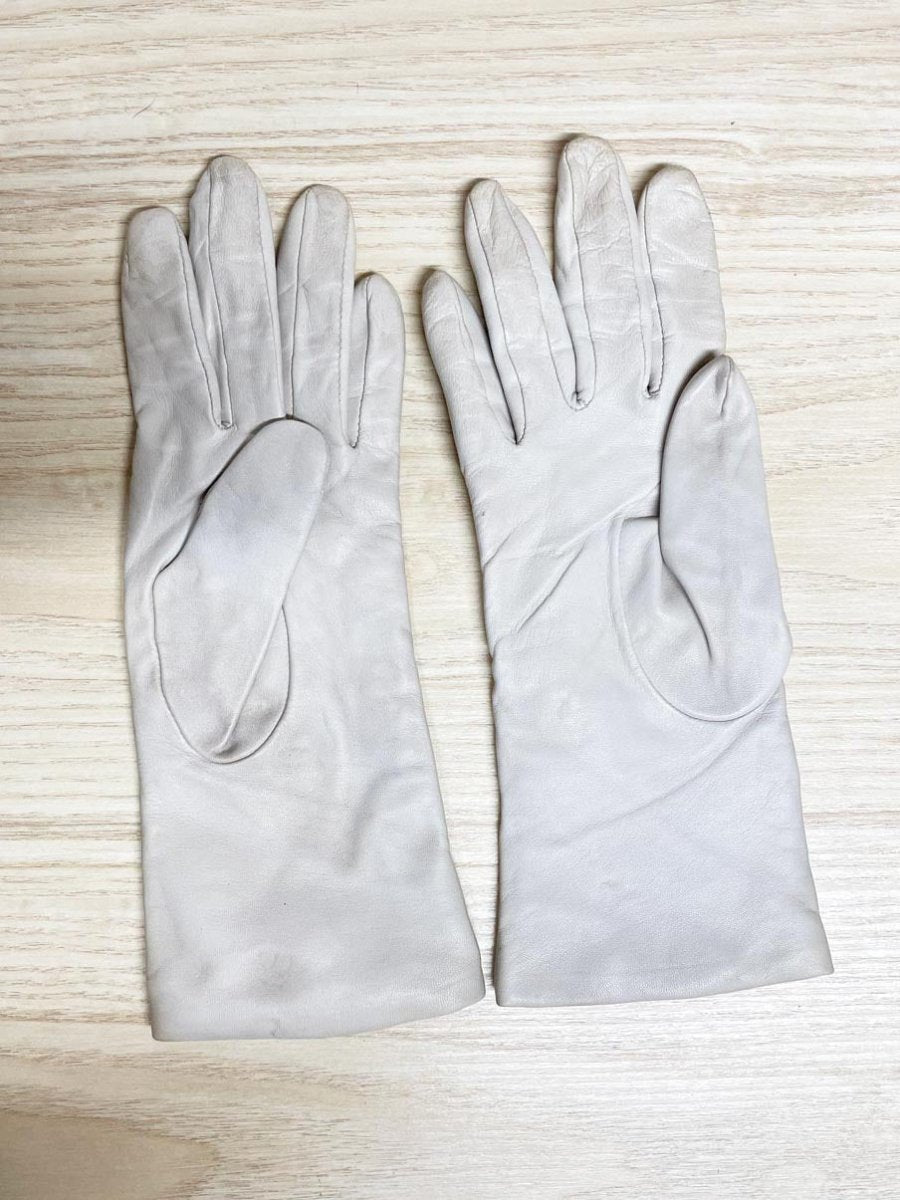 vintage jacobsons butter leather gloves | cashmere lining - good market thrift store