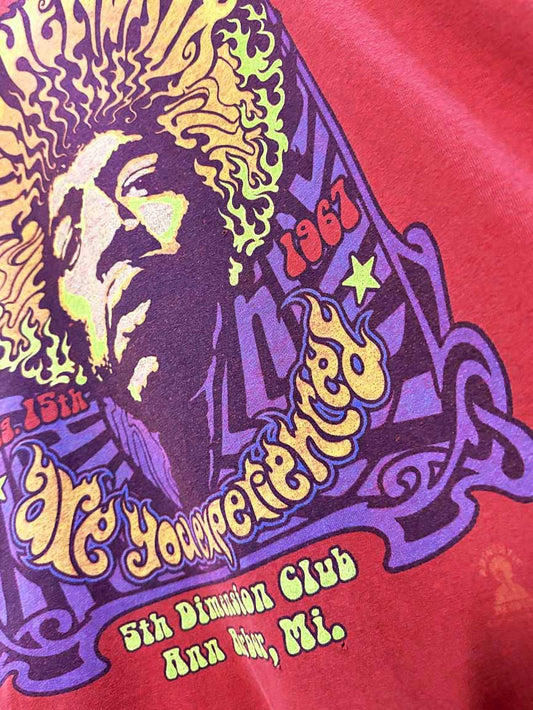 vintage jimi hendrix 5th dimension club graphic tee - good market thrift store
