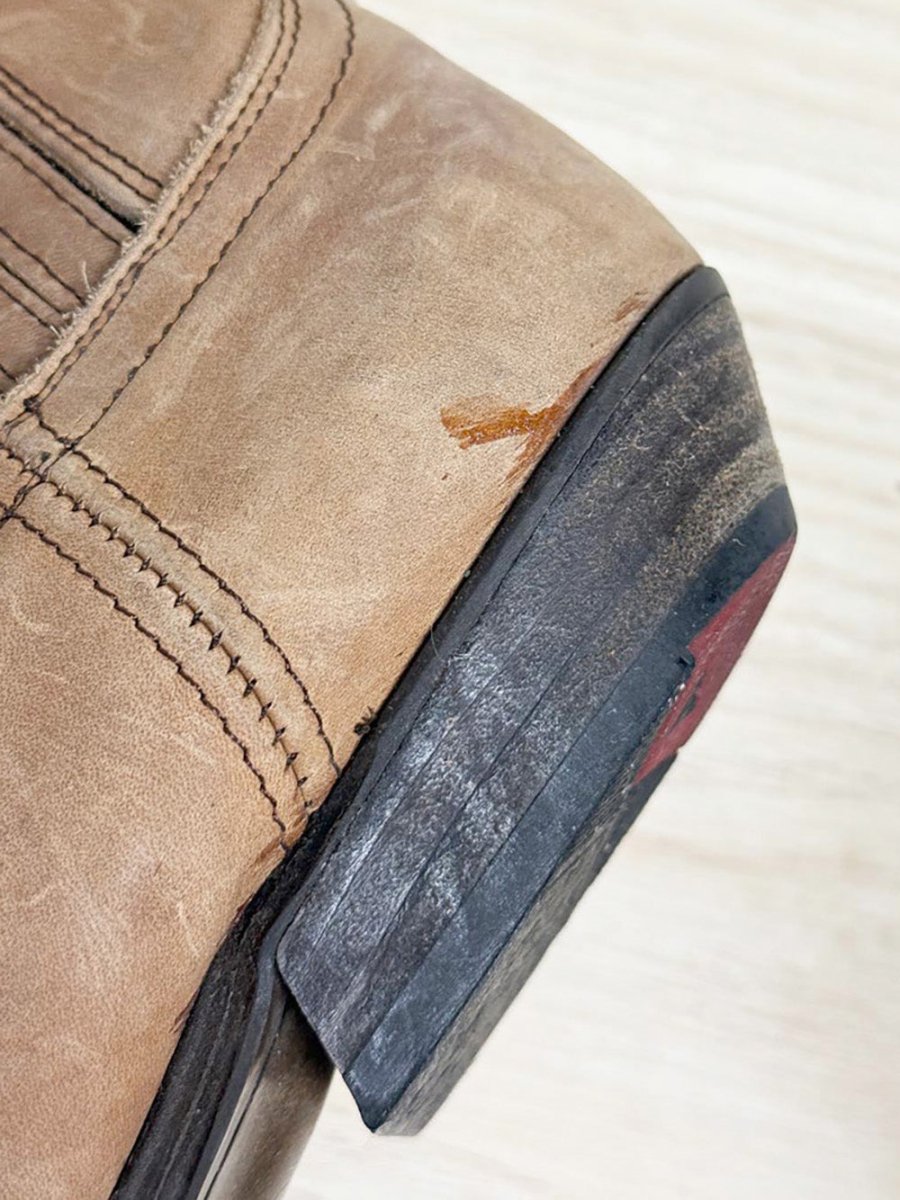 vintage joe sanchez leather short cowboy boots | made in Spain - good market thrift store