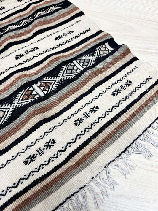 vintage killim woven runner rug - good market thrift store