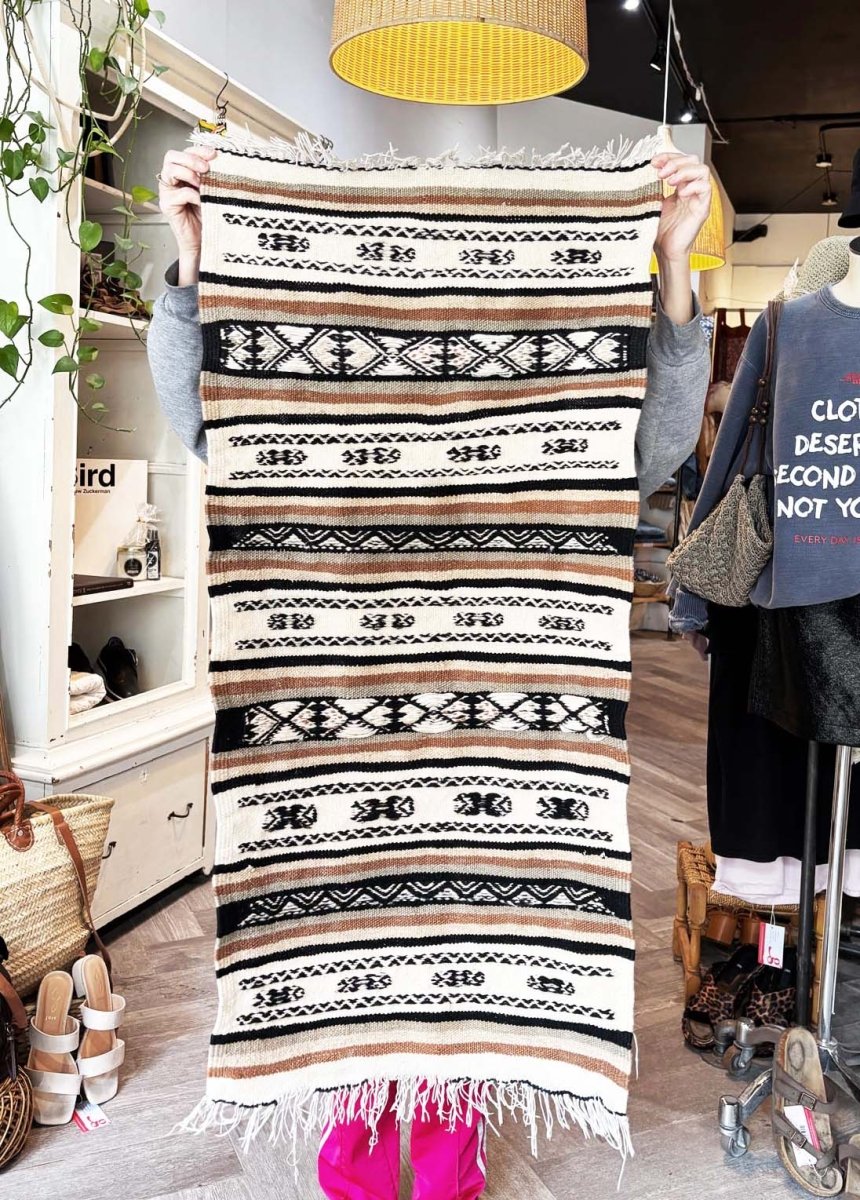 vintage killim woven runner rug - good market thrift store