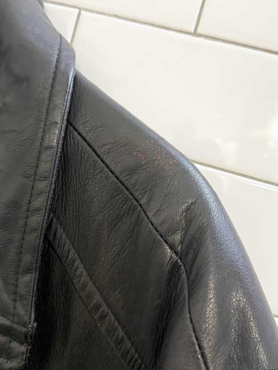 vintage london fog soft leather bomber jacket - good market thrift store