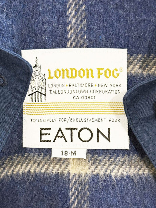 vintage london fog wool - blend removable lining minimal trench coat | eaton - good market thrift store