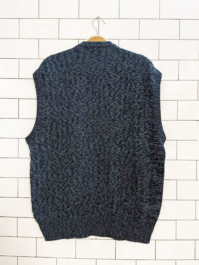 vintage lumiēre abstract knit sweater vest - good market thrift store