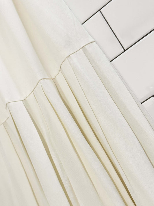 vintage marie st. claire drop waist pleated midi skirt - good market thrift store