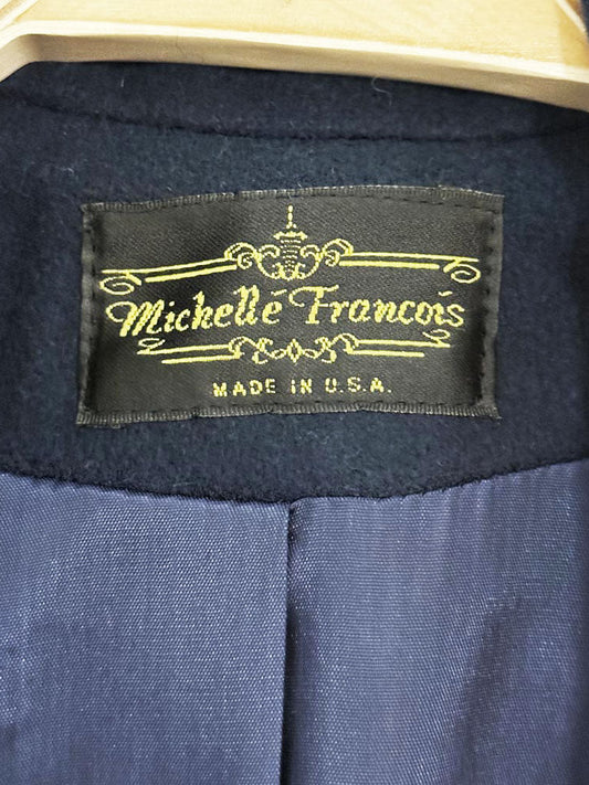 vintage michelle francois wool - blend double breasted coat | made in USA - good market thrift store