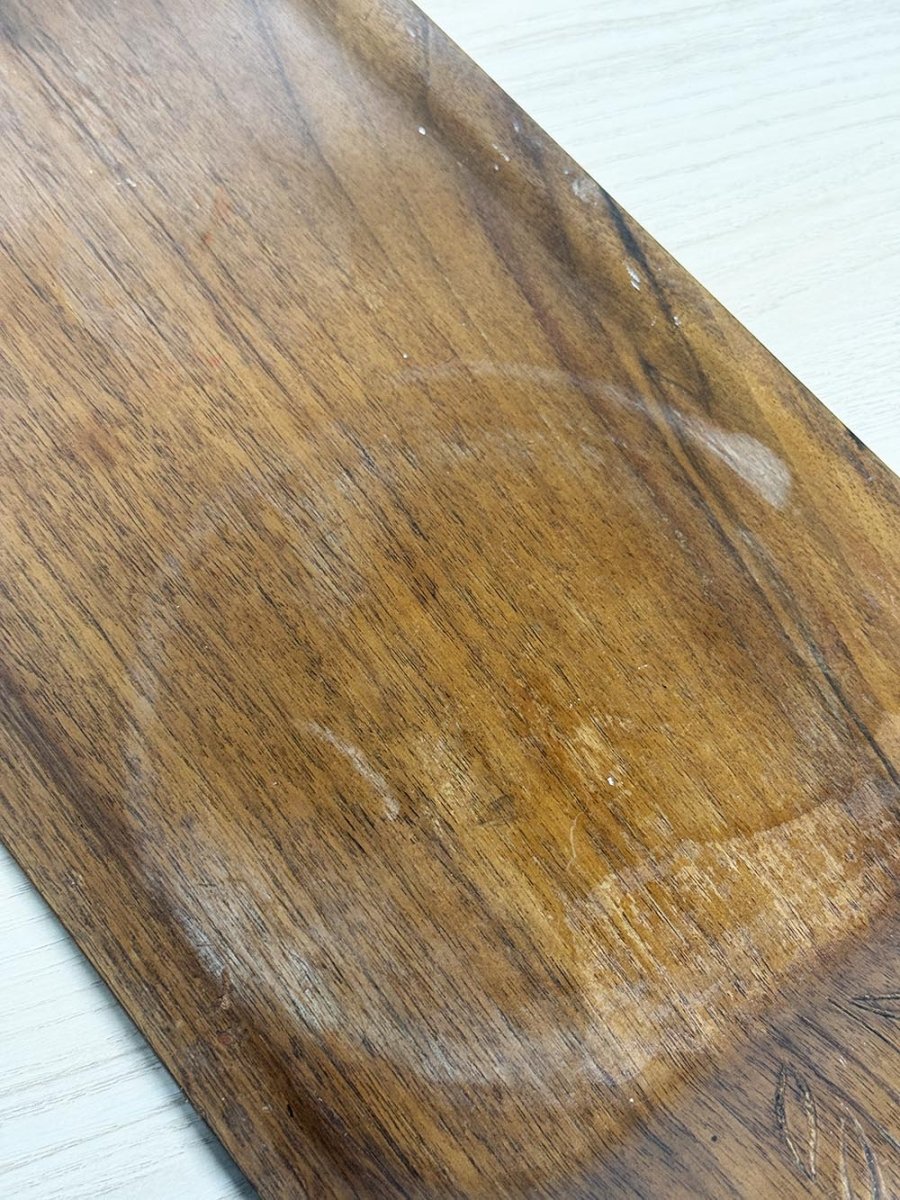 vintage mid - century overton bentwood wood serving tray - good market thrift store