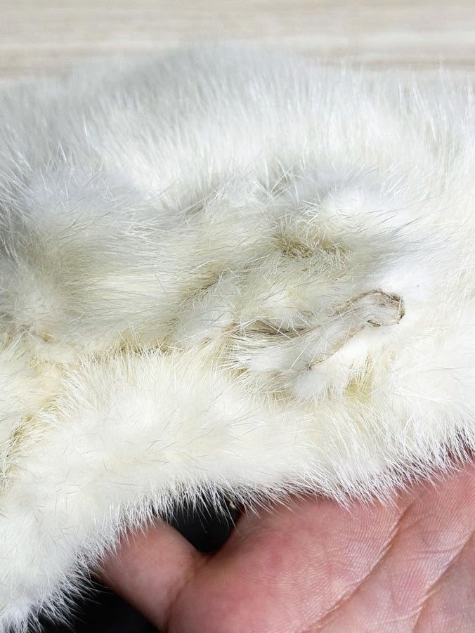 vintage mink fur bow detail hat - good market thrift store