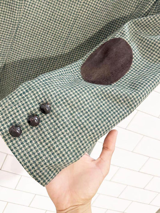 vintage mister leonard wool - angora houndstooth blazer | made in Canada - good market thrift store