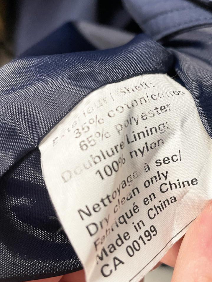 vintage mona lisa snap button belted trench coat | niccolini - good market thrift store