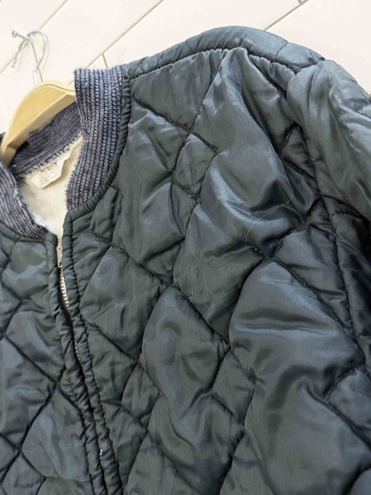 vintage montgomary ward diamond quilted full zip liner jacket - good market thrift store
