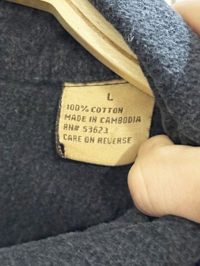 vintage moose creek grey flannel shirt - good market thrift store