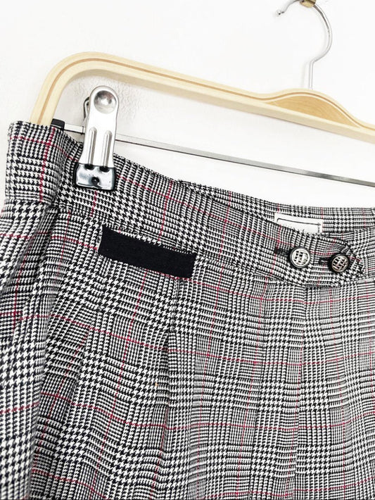 vintage natty houndstooth pleated high waist trouser shorts | made in usa - good market thrift store