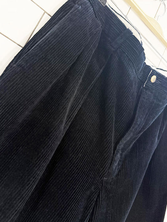 vintage nautica pleated chunky cord cuffed trousers - good market thrift store