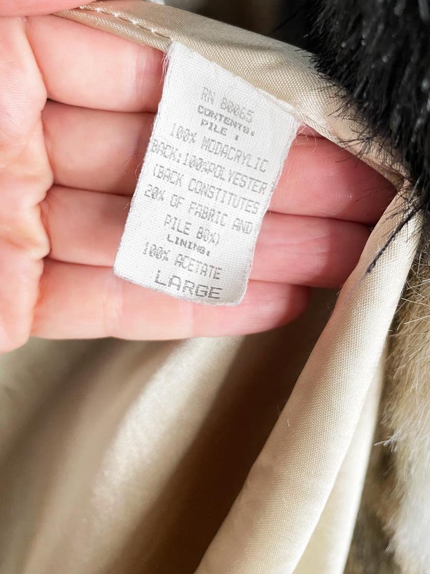 vintage olympia limited faux fur coat | made in USA - good market thrift store