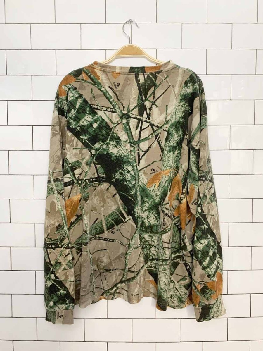 vintage outfitters ridge soft long sleeve camo t-shirt - good market thrift store